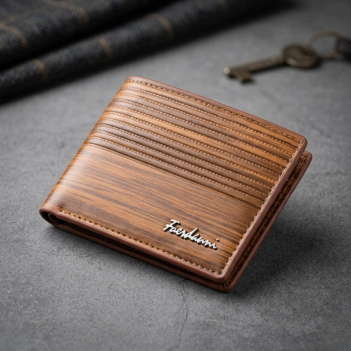 Fuerdanni Luxury Classic Bifold Wallet – Elegant Textured Men’s Wallet