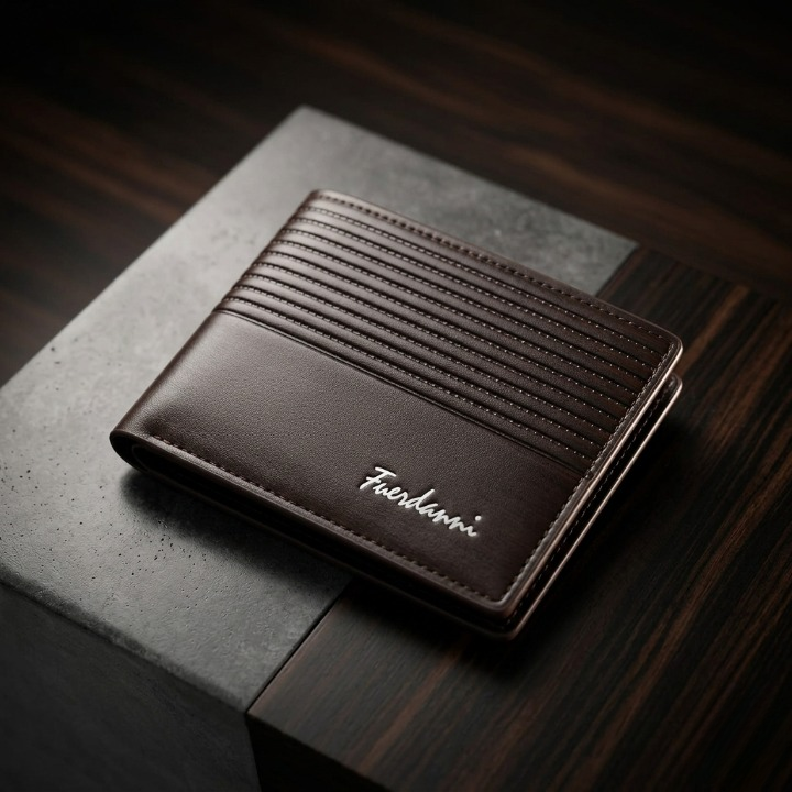 Fuerdanni Luxury Classic Bifold Wallet – Elegant Textured Men’s Wallet