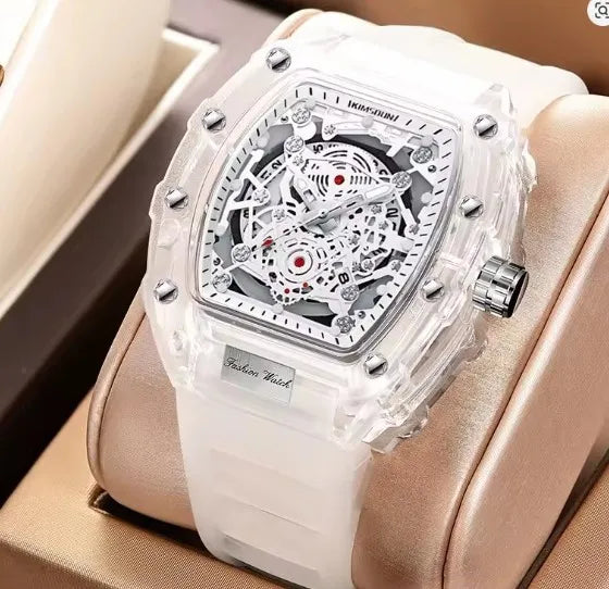 Luxury Transparent Skeleton Fashion Watch for Men – Premium Sports Style Wrist Watch Richard mille